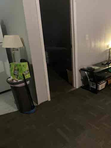 Key-pad locked Room with Queen bed