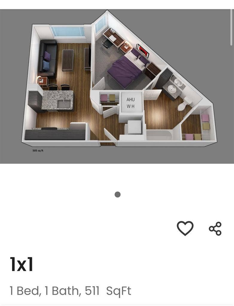 bath for sublet at Park Place