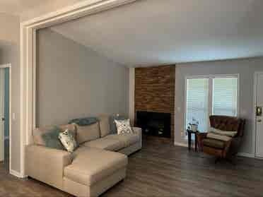 Large room with long size bed