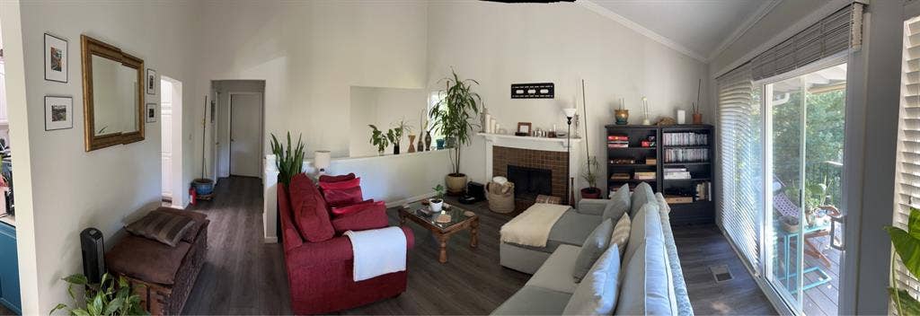 Great room in pet friendly house