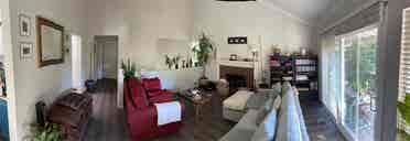 Great room in pet friendly house