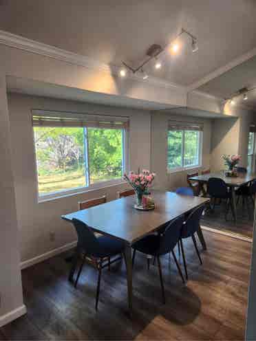 Great room in pet friendly house