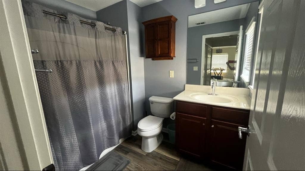 Furnished room with private bath