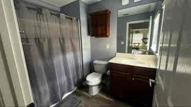 Furnished room with private bath