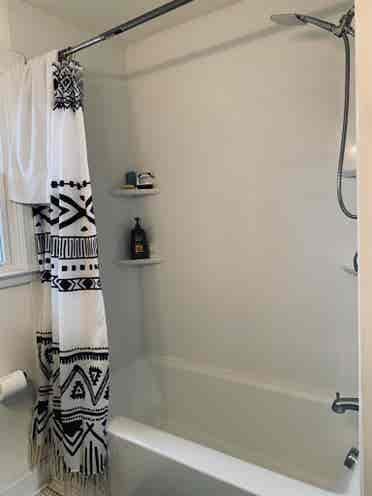 Private bed and bath in quiet area.