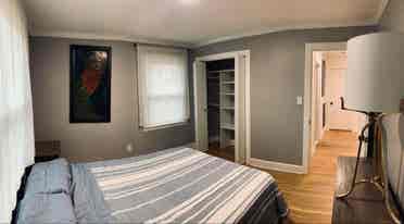 Private bed and bath in quiet area.