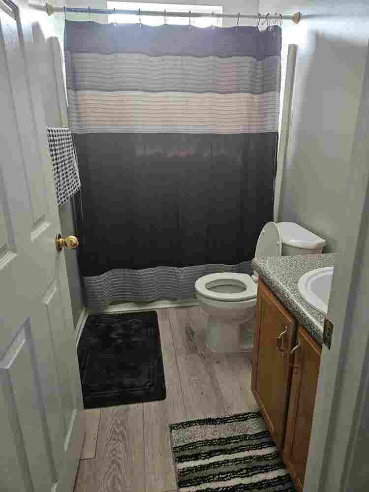 One bedroom, private full bathroom
