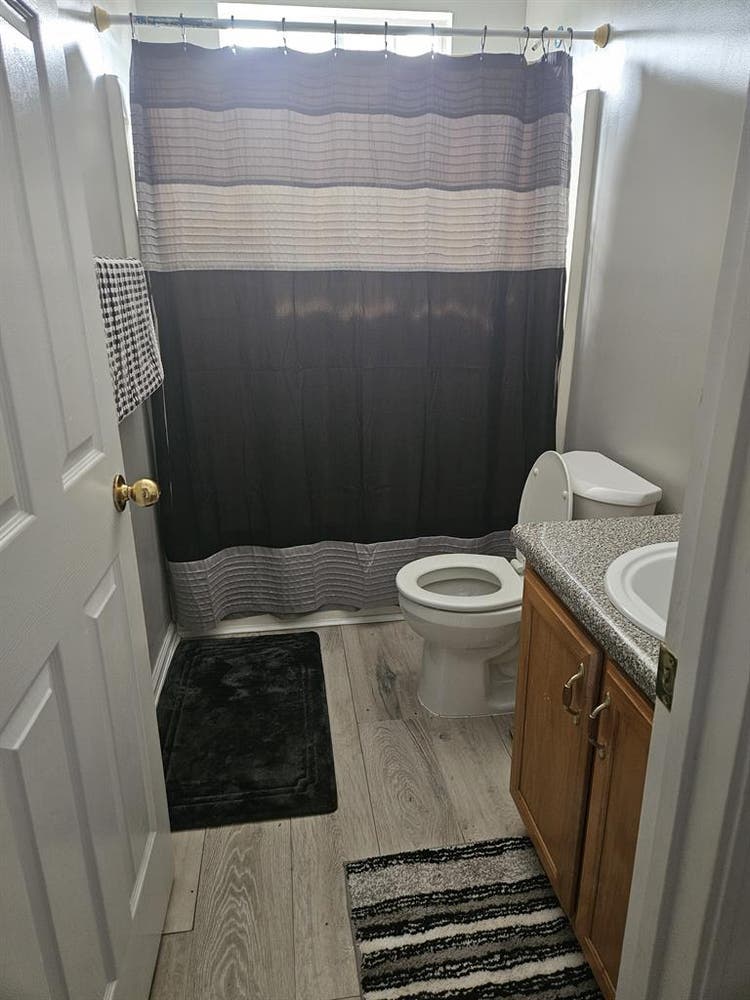 One bedroom, private full bathroom