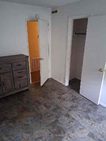 Single room ready for move in.