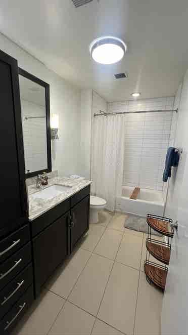 Room with private bathroom