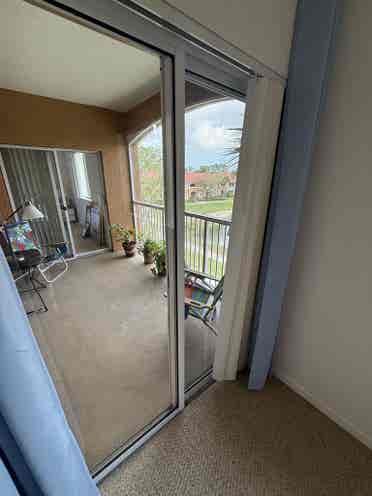 Master bedroom with master bathroom