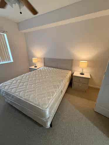 Master bedroom with master bathroom