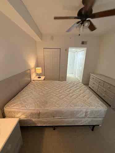 Master bedroom with master bathroom