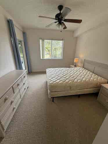 Master bedroom with master bathroom