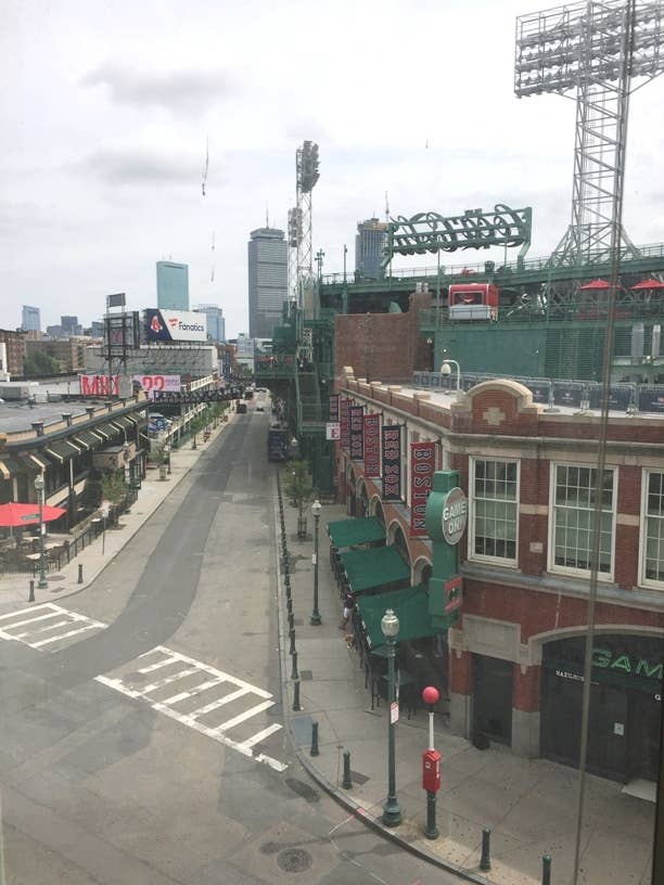 LOOK OUT YOUR WINDOW AND SEE FENWAY
