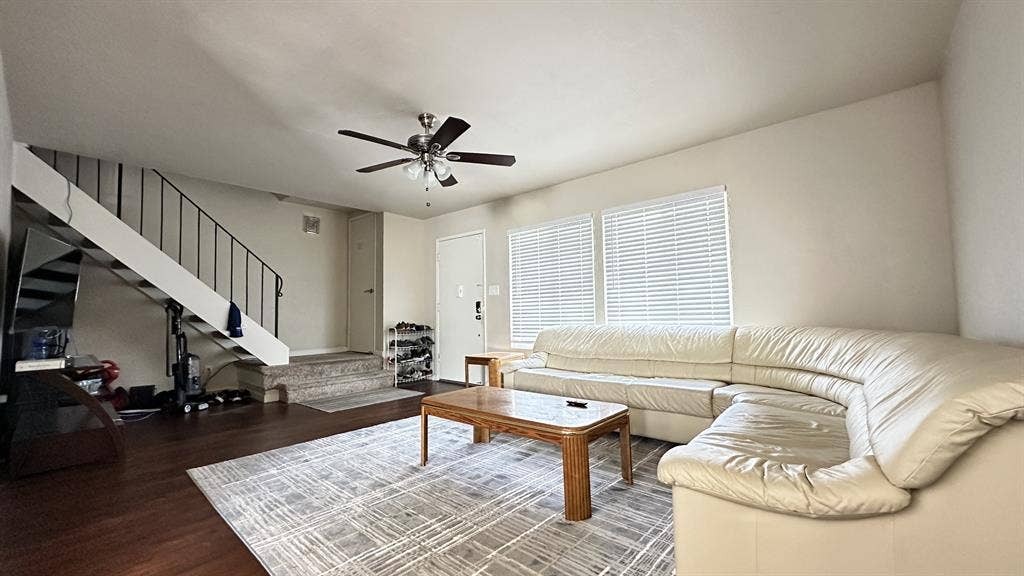 Living Room with Shared Bath