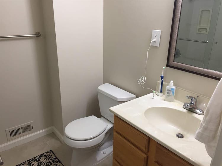 Living Room with Shared Bath