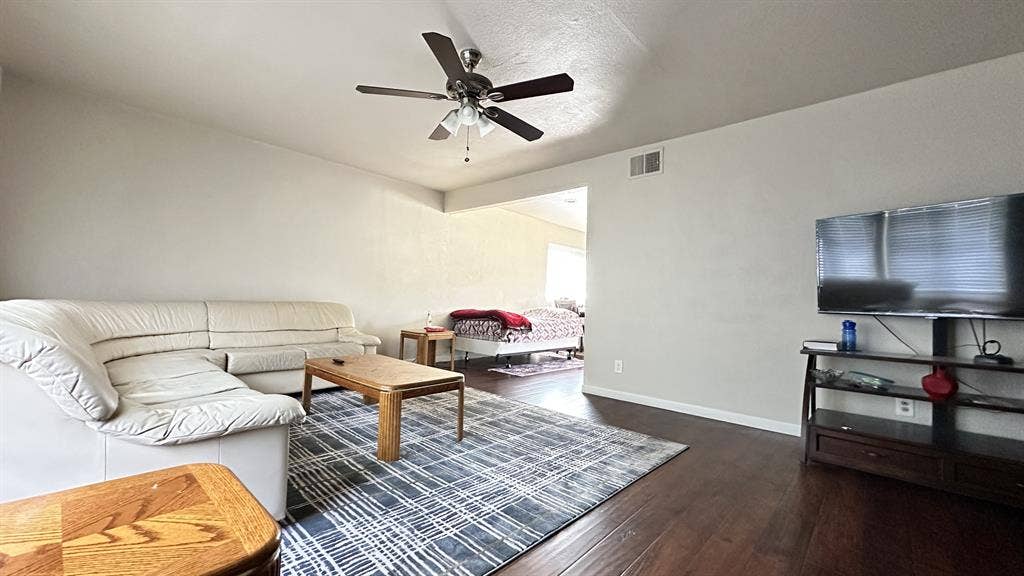 Living Room with Shared Bath
