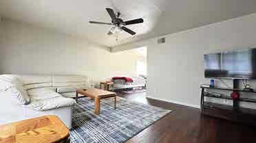 Living Room with Shared Bath
