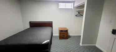 One bedroom with a shared bathroom