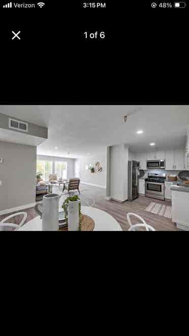 2 rooms with shared bathroom