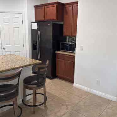 Clean room and private bathroom