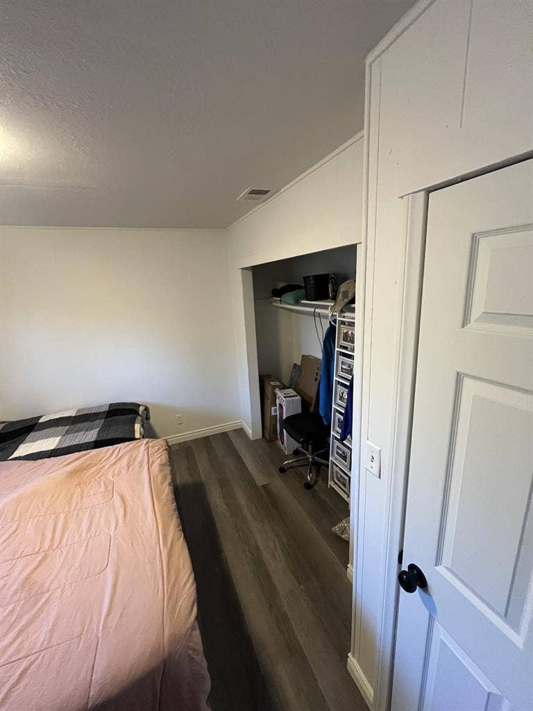 One bedroom , shared living space