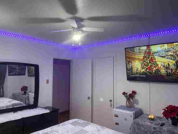 Best! Room with huge TV and fridge