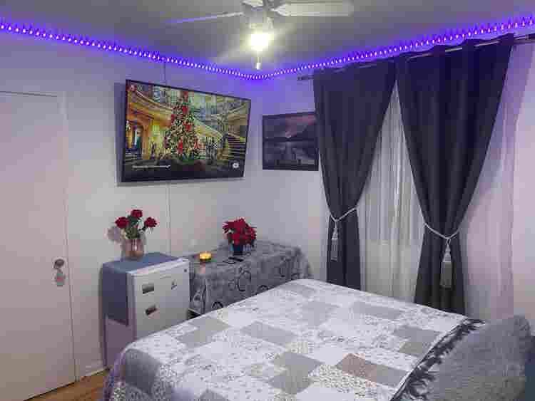 Best! Room with huge TV and fridge
