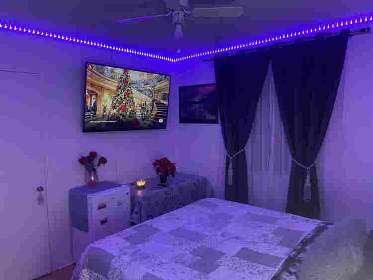 Best! Room with huge TV and fridge