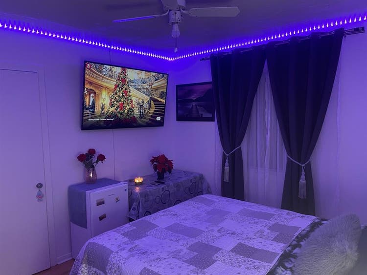 Best! Room with huge TV and fridge
