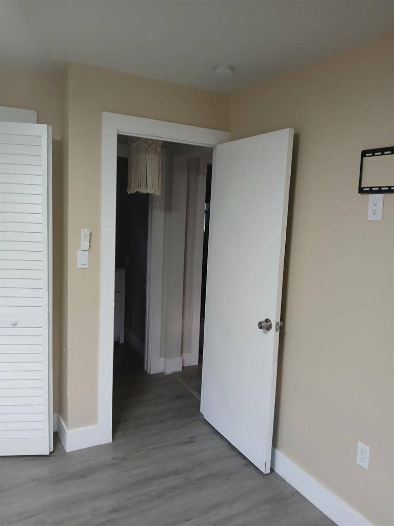 Private room and bathroom.
