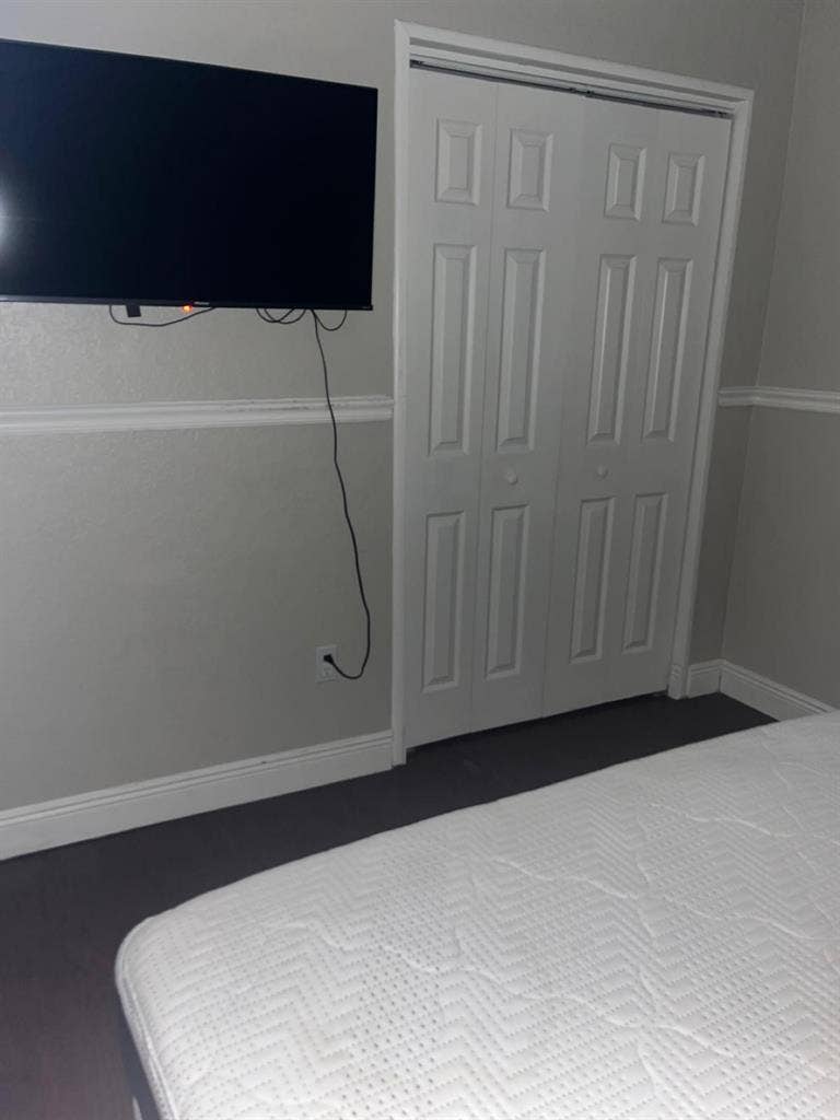 1 bedroom and shared bath.