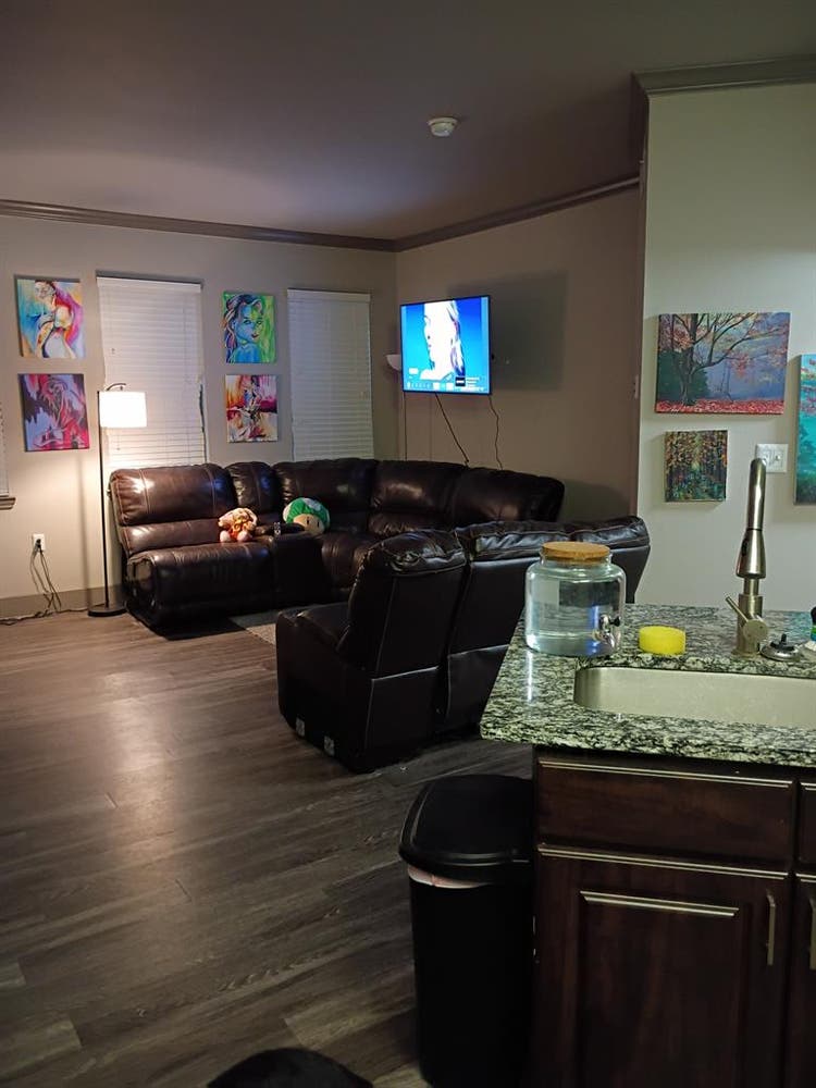 Offering a room and bathroom