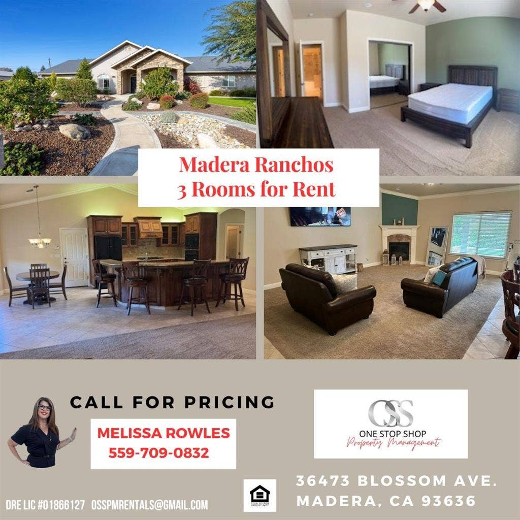 Madera Ranchos Custom Rms for Rent