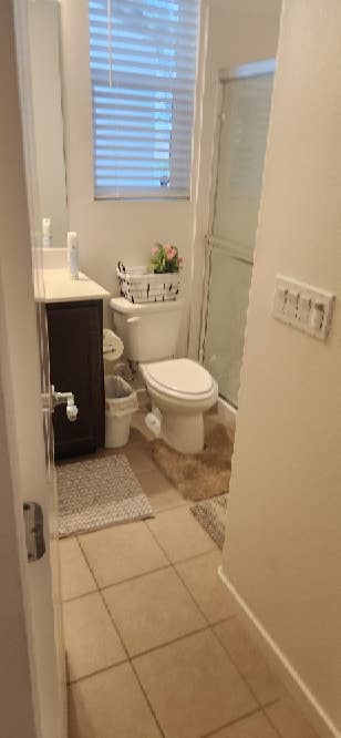 Room is renovated flooring painted