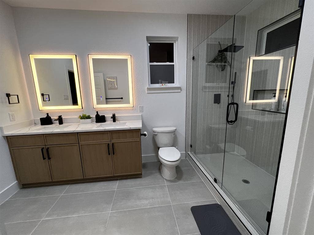 Master bedroom in new home