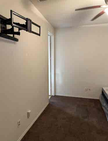 Room with a full attached bathroom