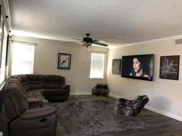 Room for rent in a big house.