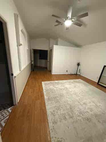Large room with walk in closet