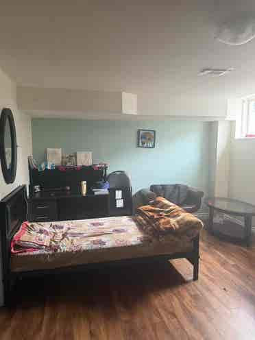 Clean and airy basement available