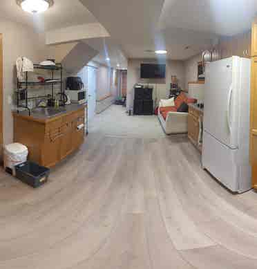 Room for rent in walkout basement