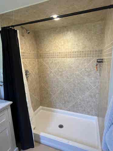 Large room & bathroom garden view