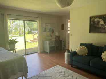 Large room & bathroom garden view