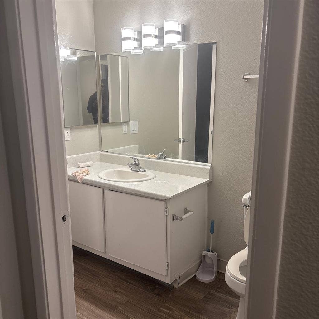 Two available rooms with shared restroom