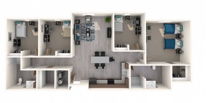 Girls student dorm at Tech Village