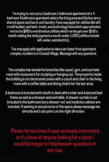 Apartment for Rent at Coastal