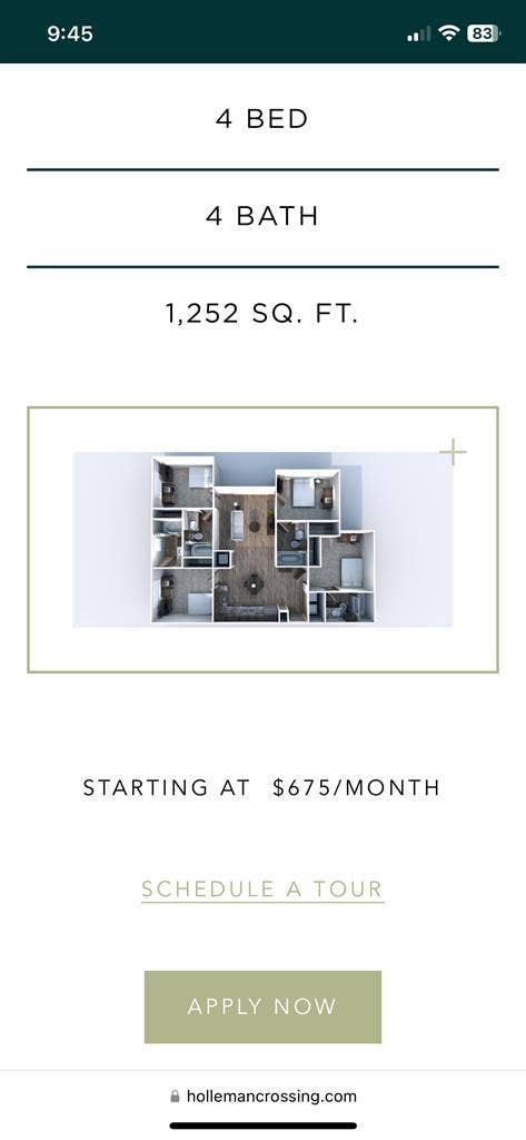 room for sublease