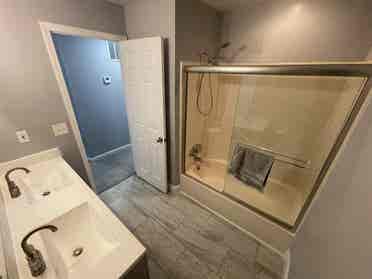Quite room with private bathroom
