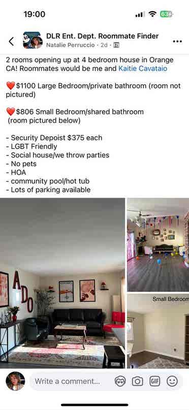 Orange ca summer sublease